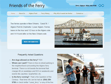 Tablet Screenshot of friendsoftheferry.org